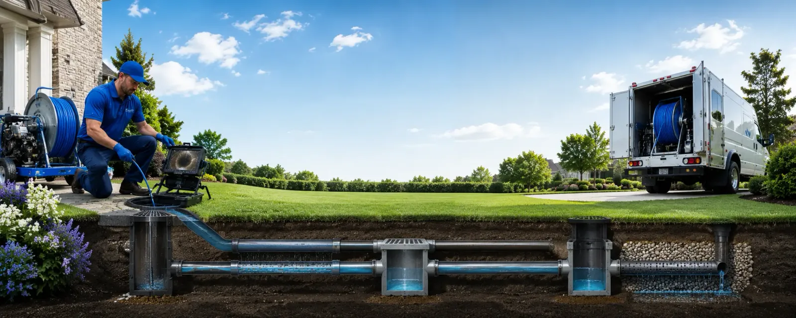 Outdoor drain cleaning information for Rush, KY